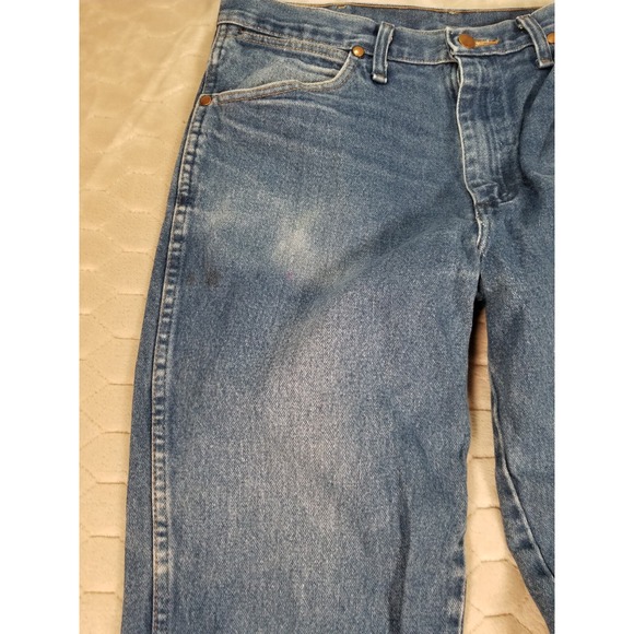Wrangler Jeans Mens Tag 33x32 Fits 33x31 Cowboy Cut Denim Pants 936PWD - Picture 3 of 16
